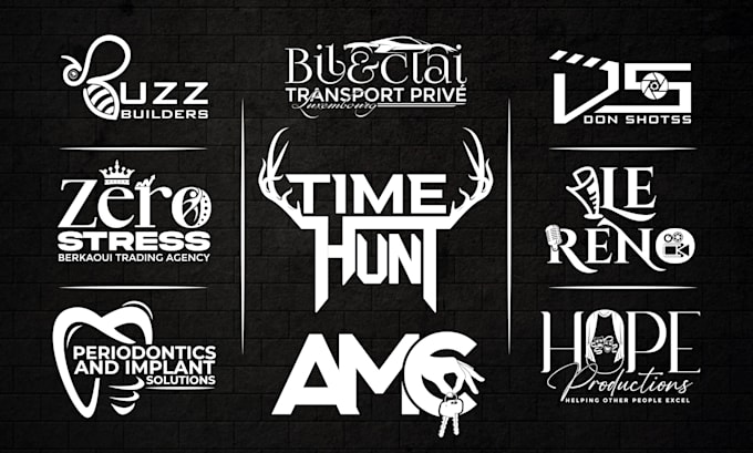 do creative minimalist hand drawn logo design with branding