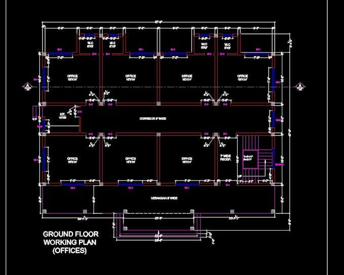 create 2d autocad drawings for buildings or roads