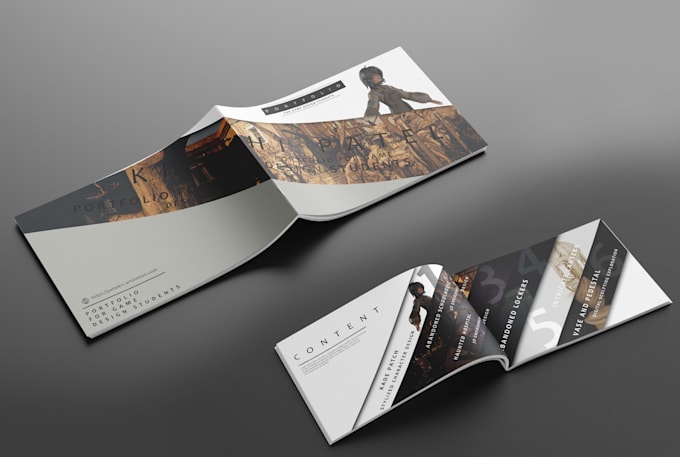 design a professional architectural portfolio and cv