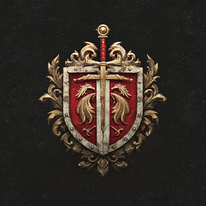 design medieval, fantasy, rpg gaming logo