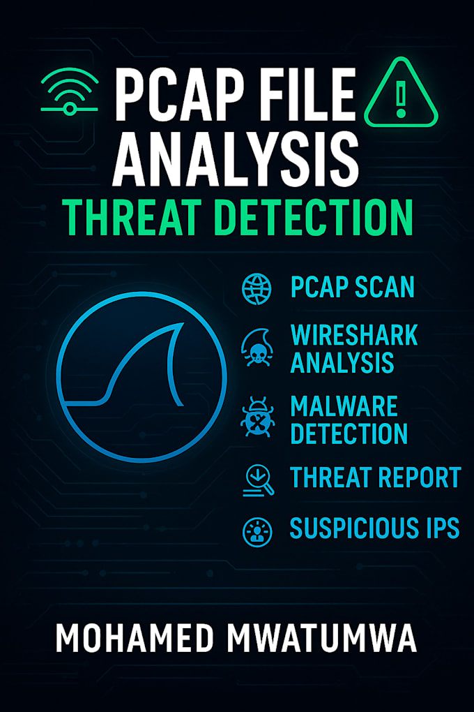 analyze your pcap or wireshark file for suspicious network activity