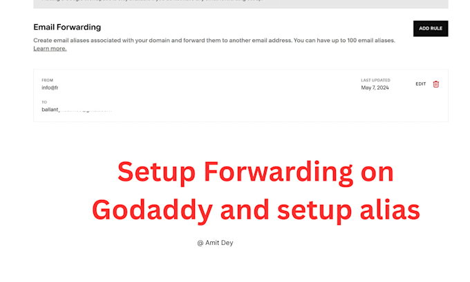 fix email forwarding and domain redirect issues