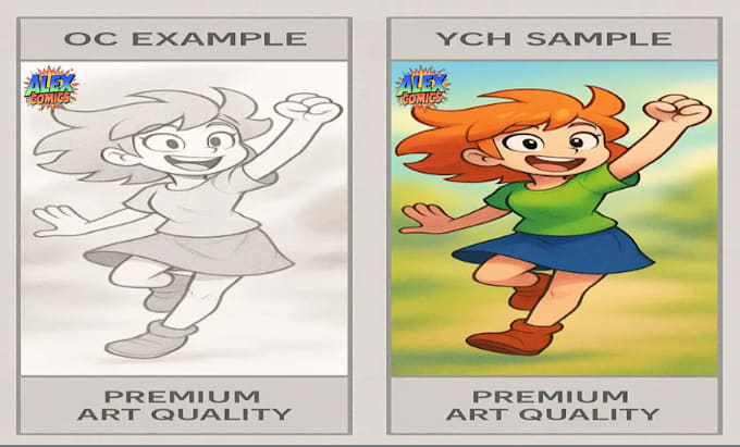 draw stunning 2d illustrations, ocs, ych, characters in your unique style