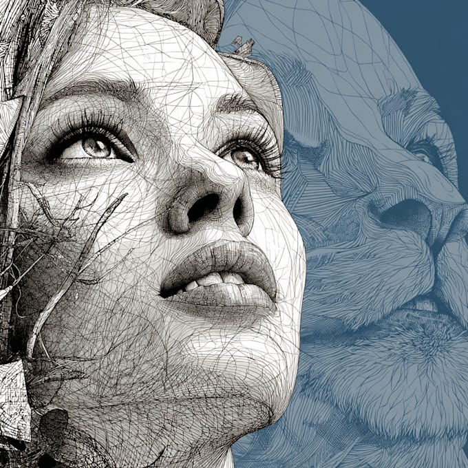 manually tracing bitmap or raster image to vector file