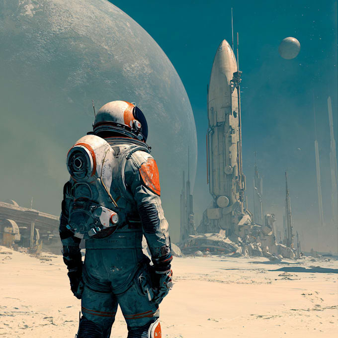 create sci fi illustration and sci fi art