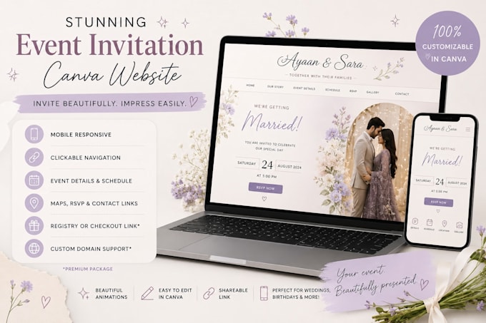 design a fully animated and functional canva website