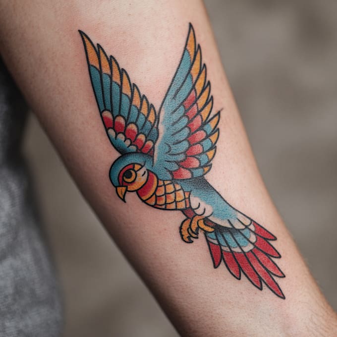 traditional old school tattoo design