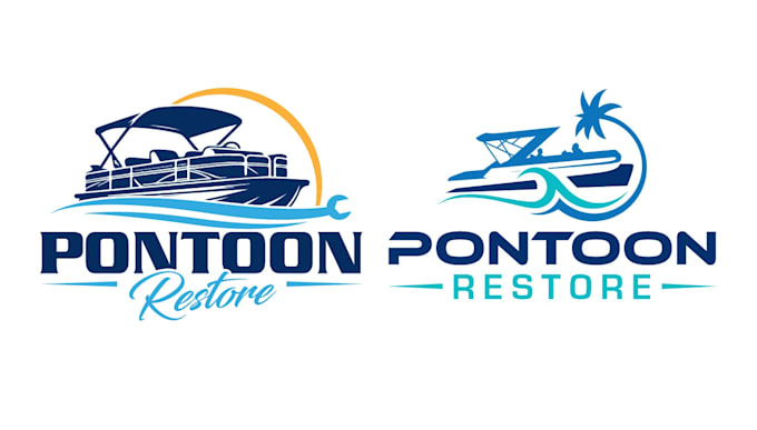 create a custom awesome boat logo