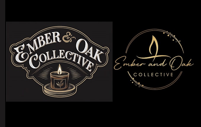 design an elegant luxury candles logo