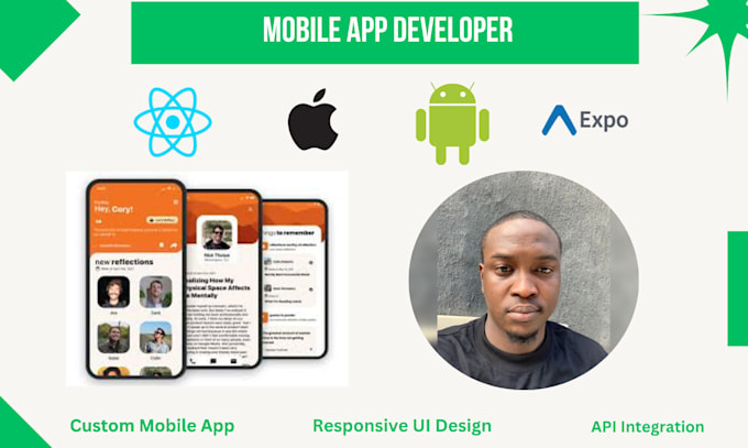 complete or create new ai mobile app using react native