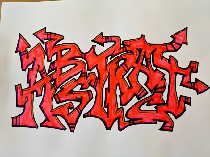 create a custom graffiti or trippy art piece