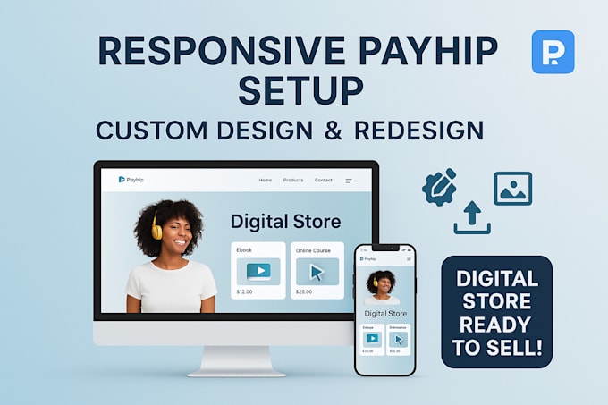 Do payhip website design, payhip website redesign, optimize payhip ...