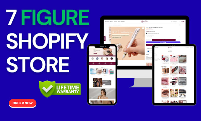 setup profitable shopify website or shopify store design