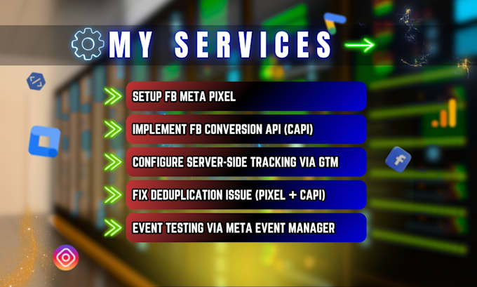 be server side tracking operator via GTM and facebook capi, web analytics, ga4