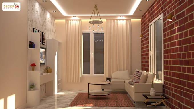 make 3d interior design for minimalist home decor
