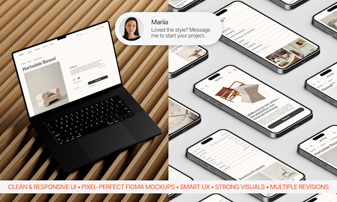 design and develop a high converting responsive framer website