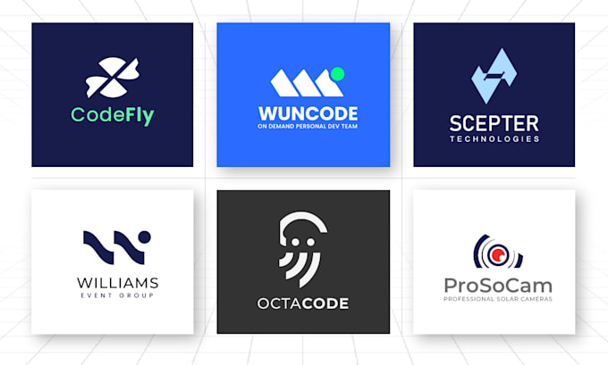 design modern tech startup security saas logo with branding kit