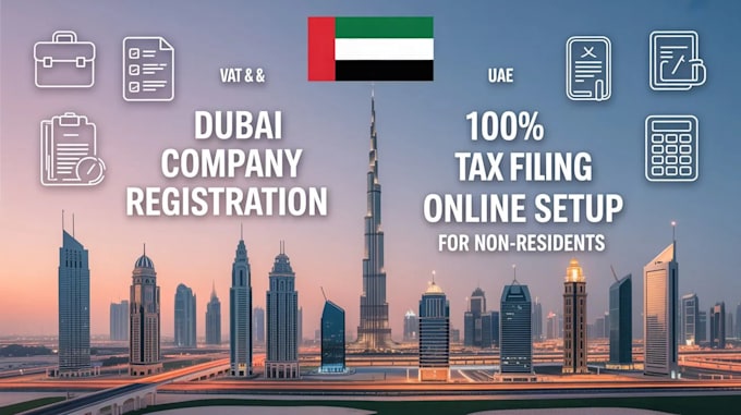 do your dubai company registration or vat registration and tax filing in dubai