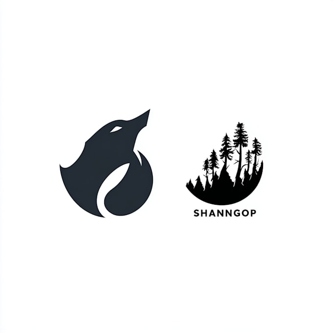 design a minimalist negative space logo