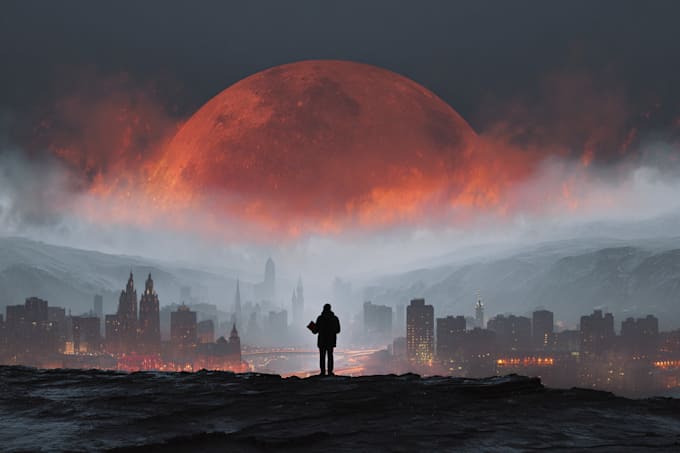 design sci fi, horror, fantasy book cover, kindle ebook