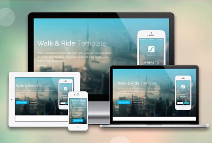 create an attractive web design mockup