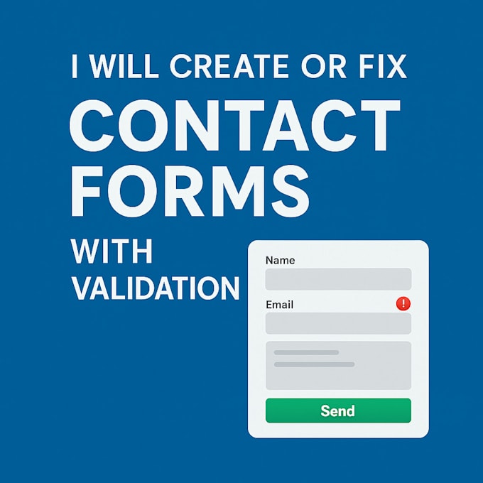 create or fix contact forms with validation