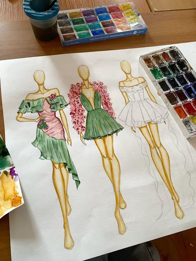 Create fashion illustration according to your vision by Kanak_029 | Fiverr