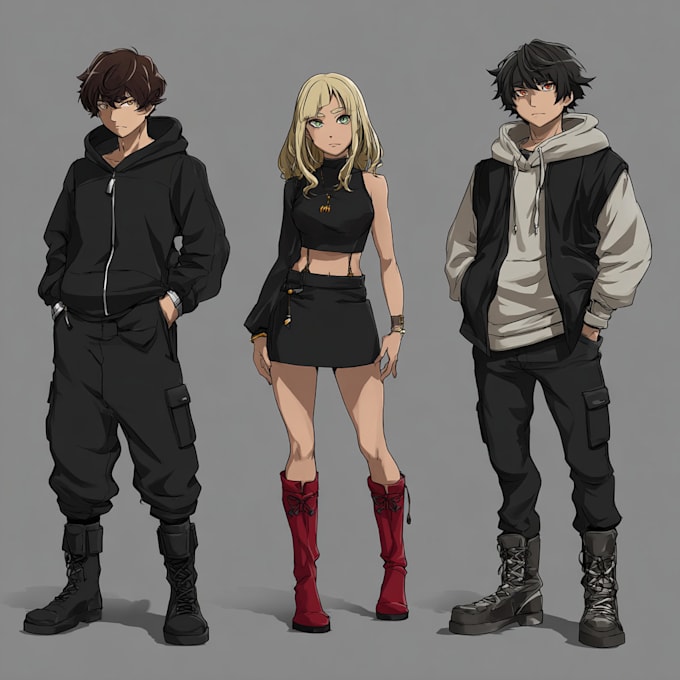 do a illustration anime and roleplaying character