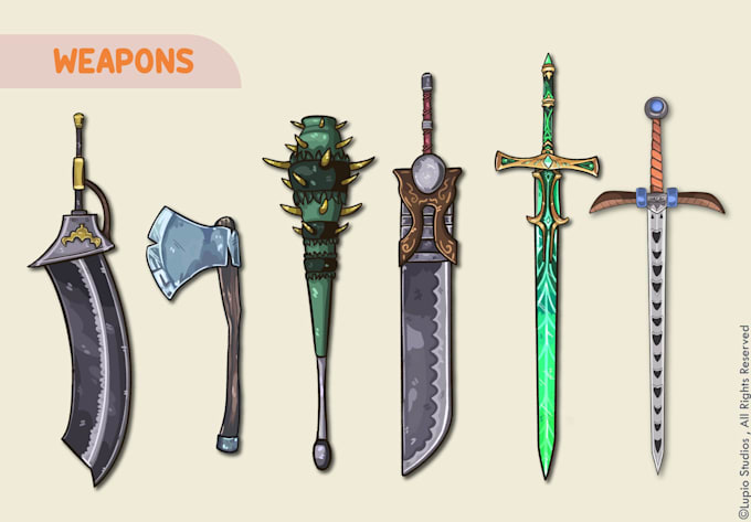 create 2d icons or cards for your project