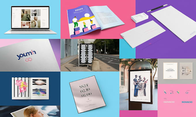 design logo and custom brand identity with art direction and full styles guide