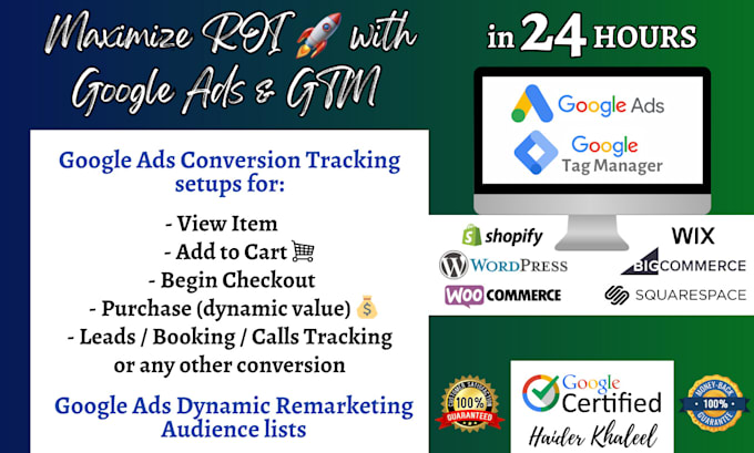 setup google ads conversion and ecommerce tracking with ga4 and tag manager