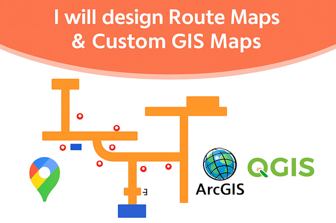 design custom gis maps and route maps for your projects