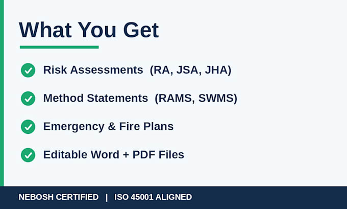 write audit ready risk assessments, rams and method statements