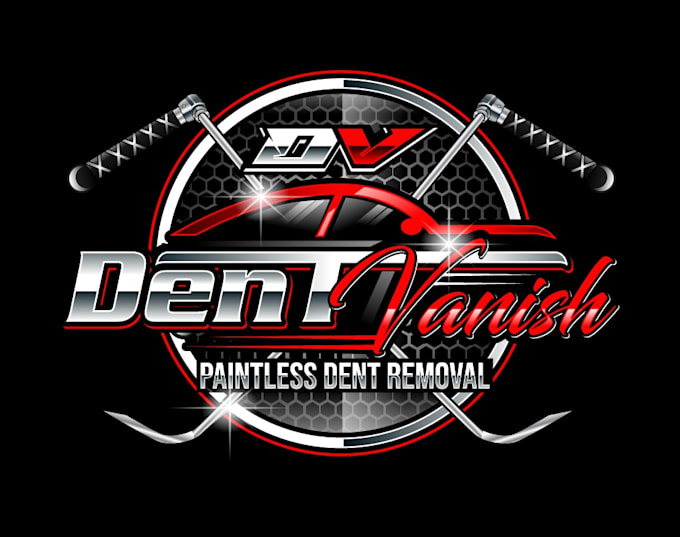 do a creative professional dent removal logo