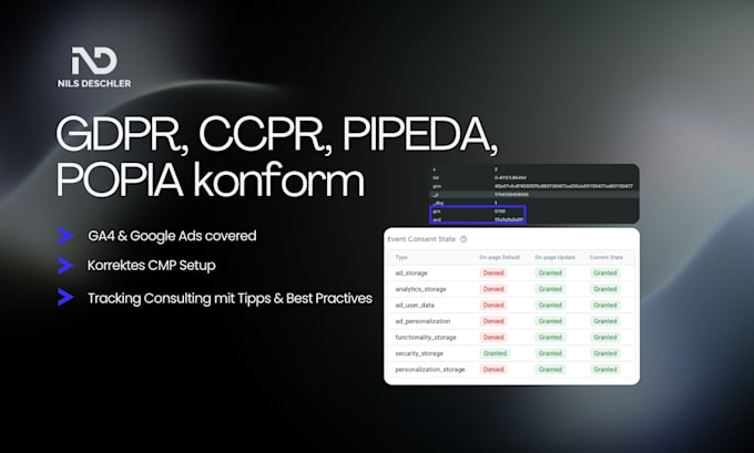 set up advanced consent mode v2 for gdpr compliant tracking