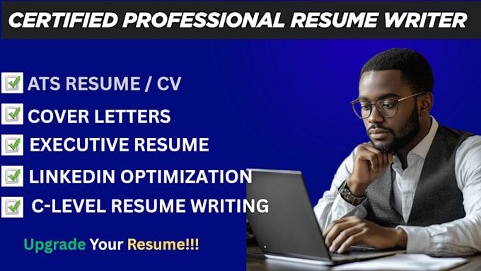 Create you an expert resume, ats friendly, linkedin opt with c level ...