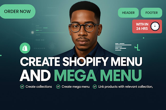 create and fix shopify mega menus, collections, tags, and navigation fast