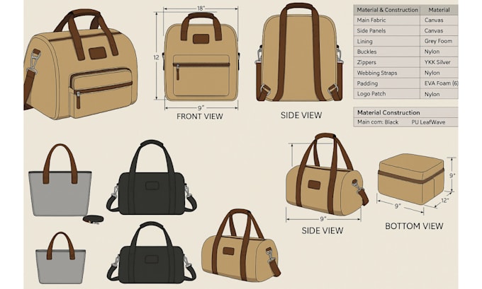 design hand bag tech pack backpack design purse bag tech pack tote bag designer