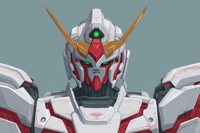 draw gundam, transformer, robot, armor, and mecha, concept