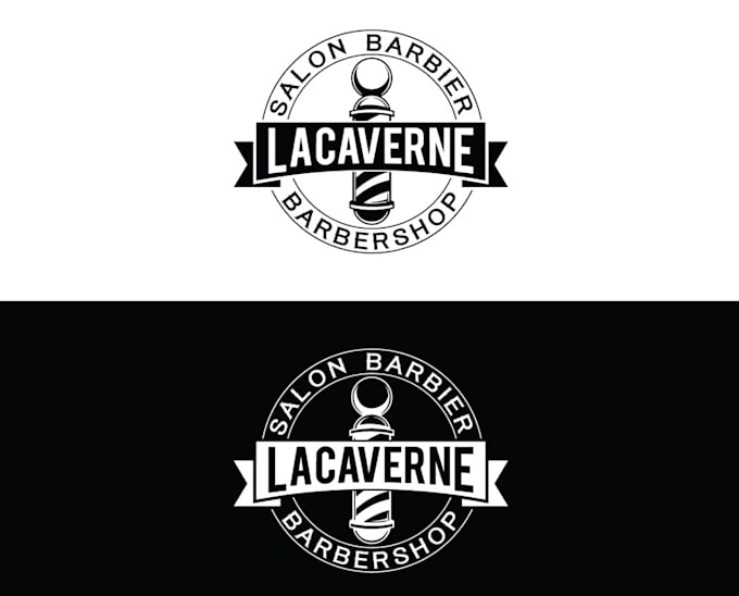 do custom barber, barbershop, spa and beauty salon logo