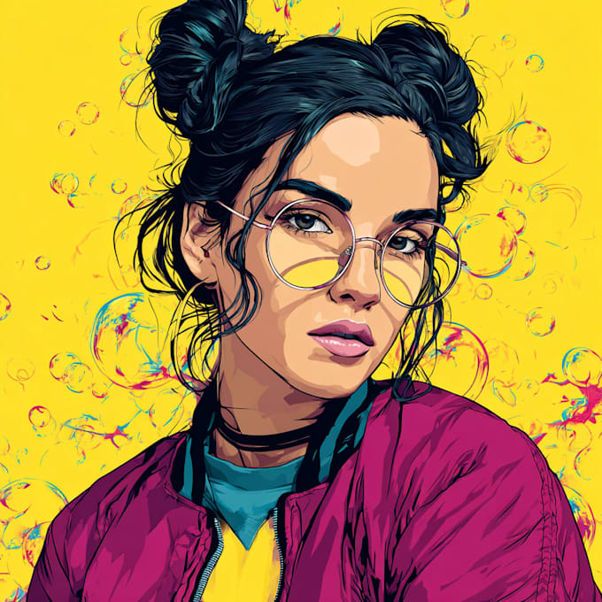 make a beautiful wpap pop art portrait for you