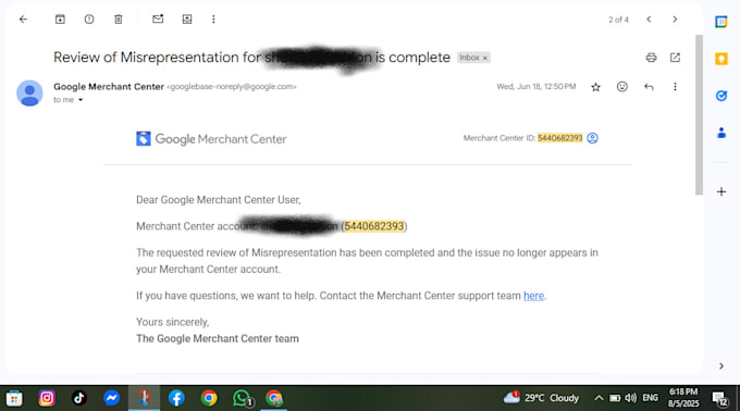 fix misrepresentation in google merchant center