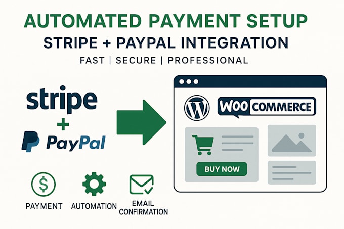 integrate paypal, stripe and automate payment processes on your wordpress site
