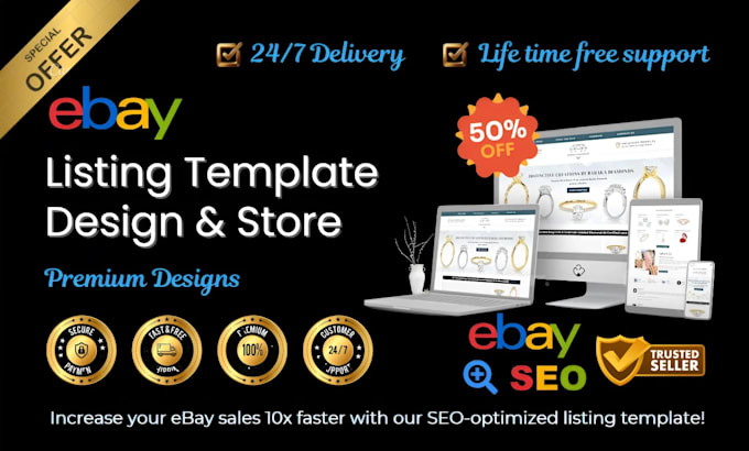 design autoparts ebay listing template