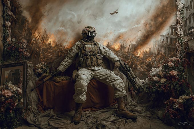 draw military themed illustrations