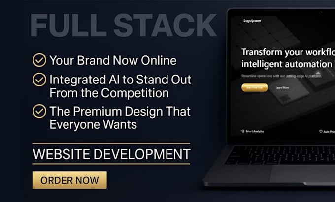 build your online presence through an ai powered website