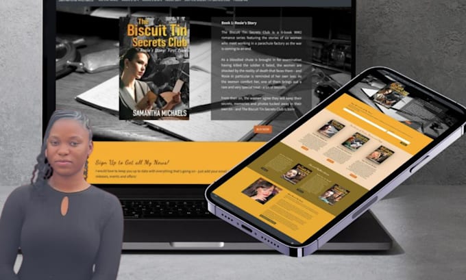 design author website, book website, and book landing page for you
