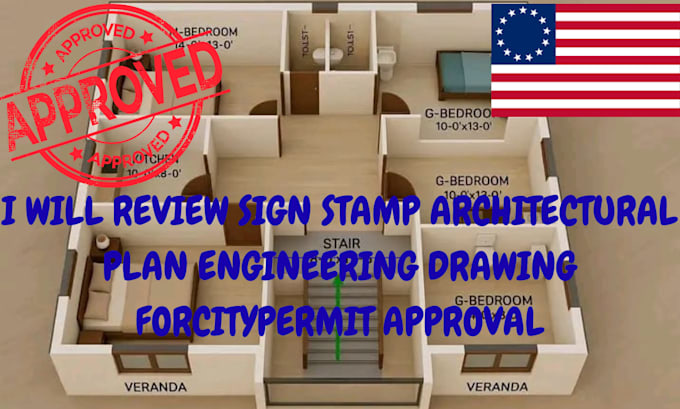 review sign stamp architectural plan engineering drawing for citypermit