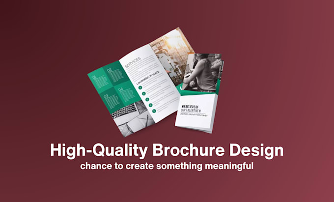 design business trifold, bifold brochure