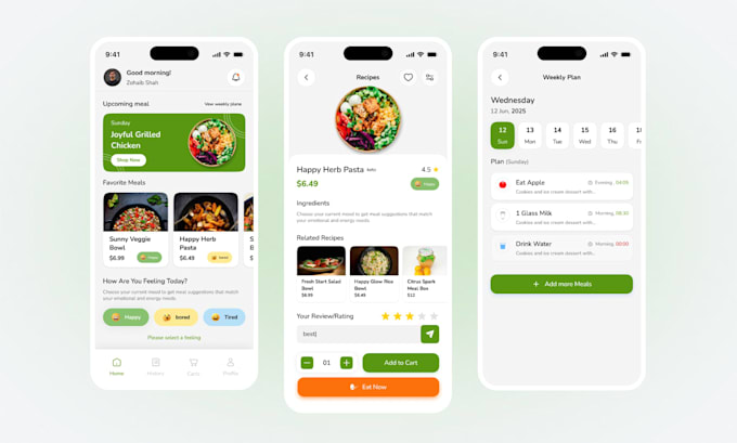 design mobile app UI UX in figma for ios and android